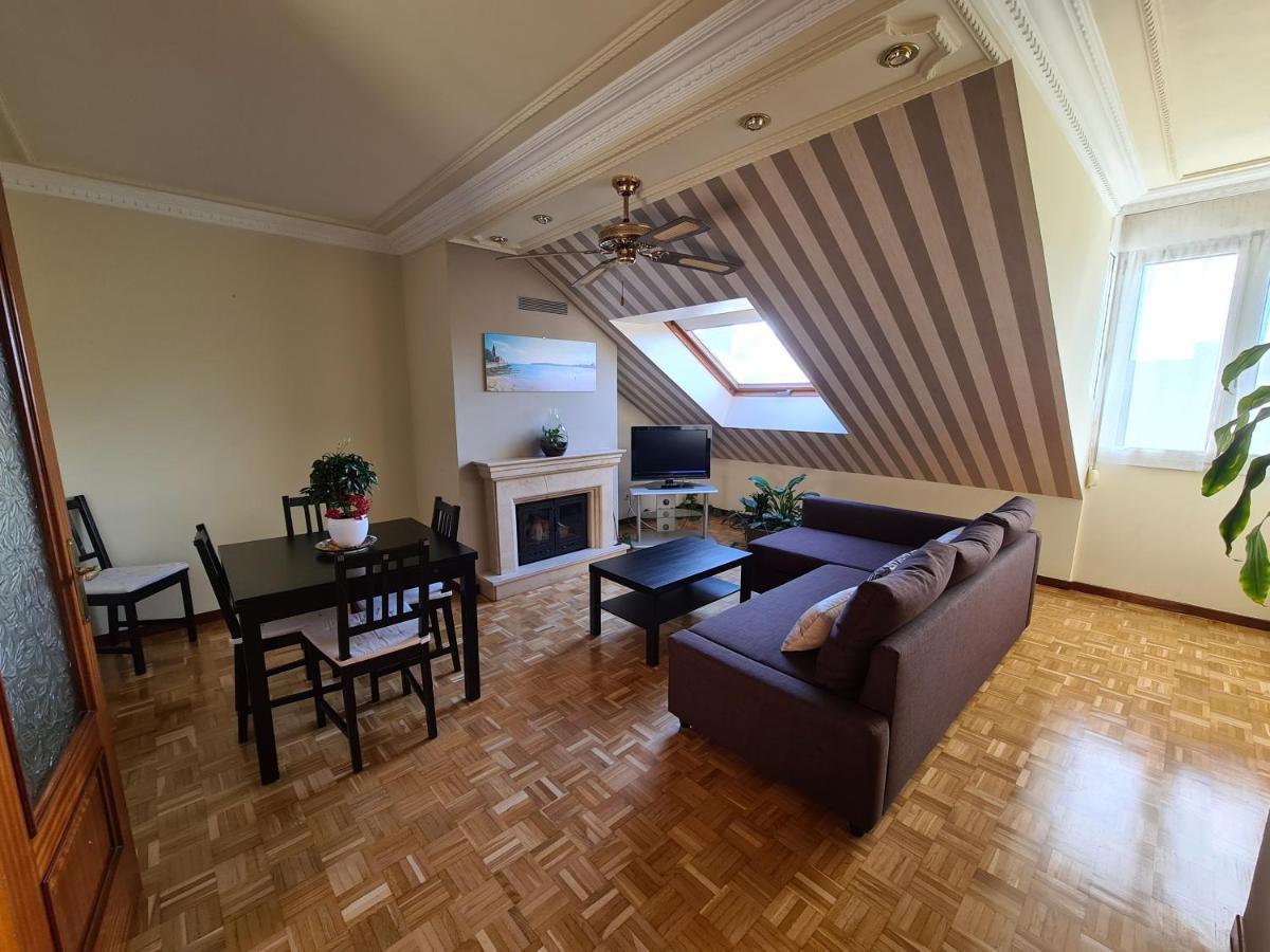 106A Atico Con Garaje Y Chimenea Cerca De La Playa Apartment Gijon Ngoại thất bức ảnh